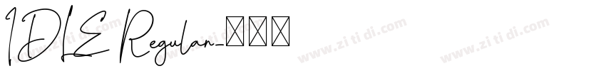 IDLE Regular字体转换